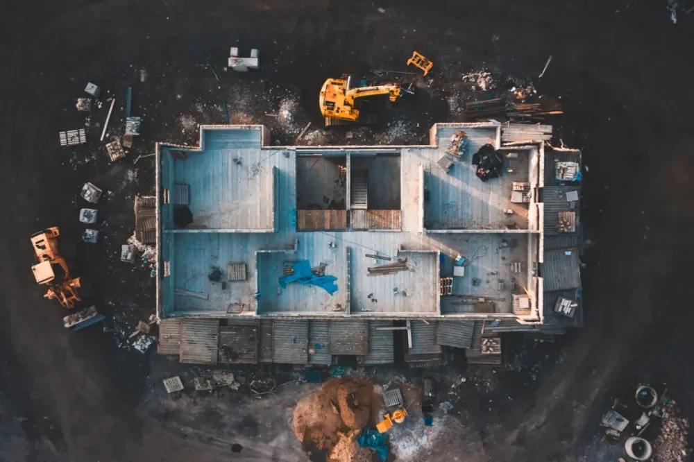 chantier vu de haut